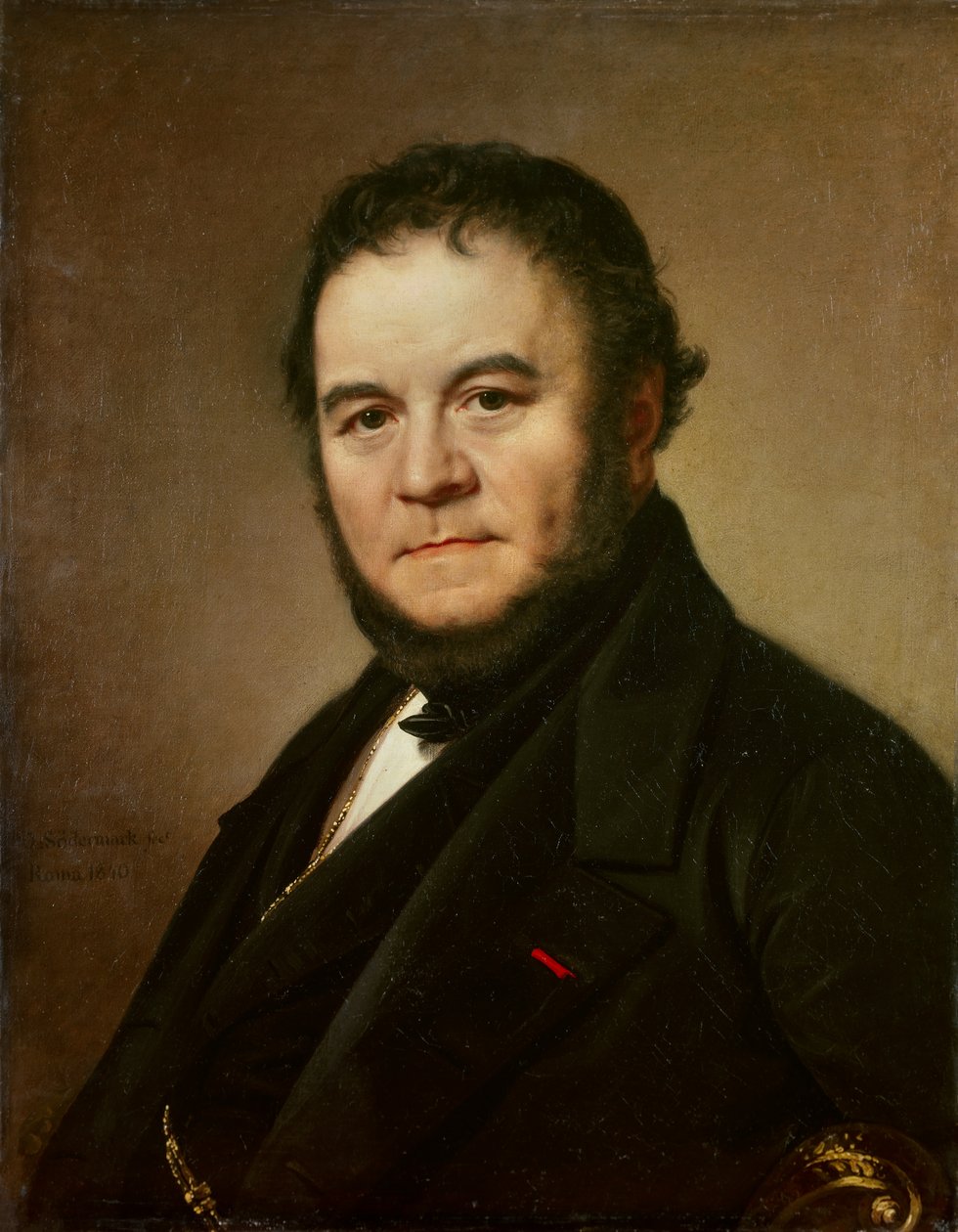 Portrét Henriho Beyle dit Stendhala (1783 - 1842), francouzského spisovatele. Obraz Johana Olafa Sodermarka (1790 - 1848), švédská škola od Johan Olaf Sodermark