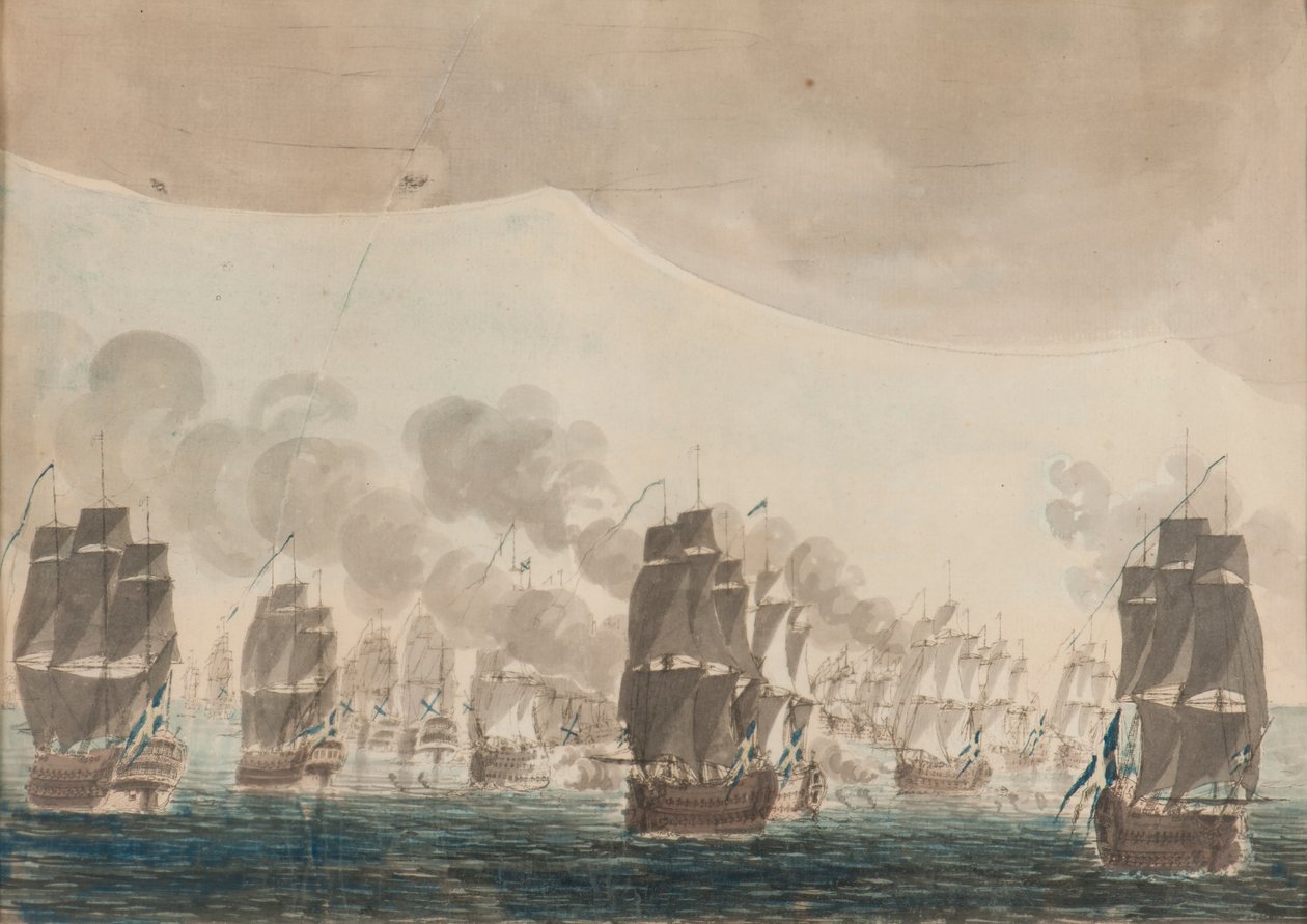 Námořní bitva o Öland dne 26. července 1789. od Johan Petter Cumelin