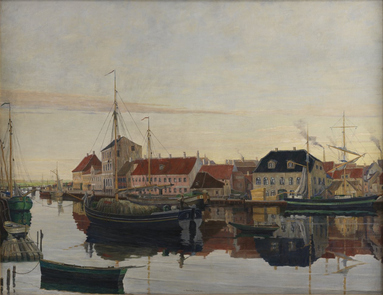 Přístav Randers od Johan Rohde