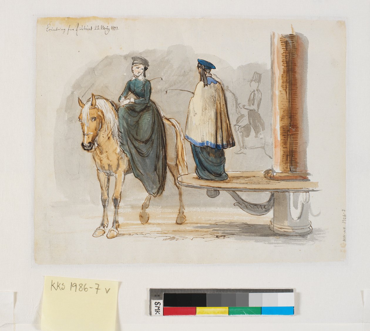 „Vzpomínka z jízdárny. 22. března 1844.“ od Johan Thomas Lundbye