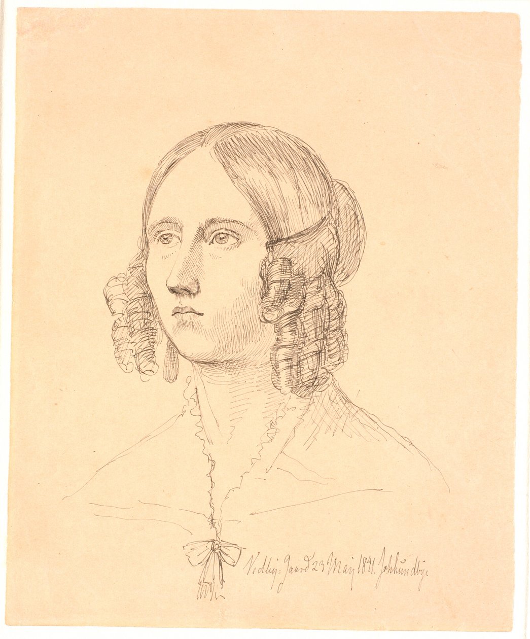 Louise Marie Neergaardová od Johan Thomas Lundbye