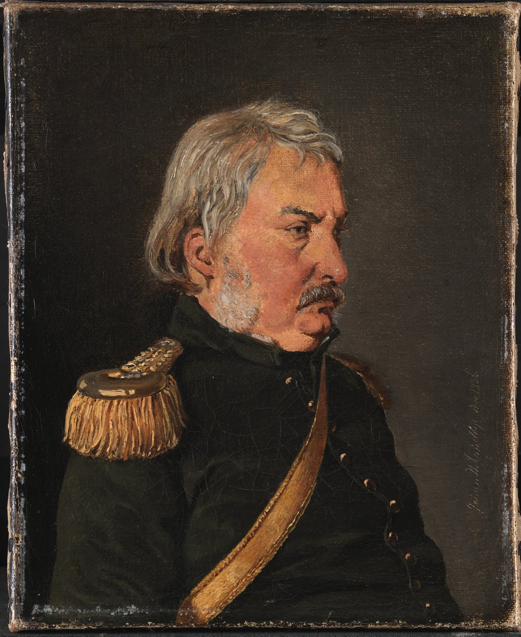 Plukovník Joachim Theodor Lundbye, otec umělce od Johan Thomas Lundbye