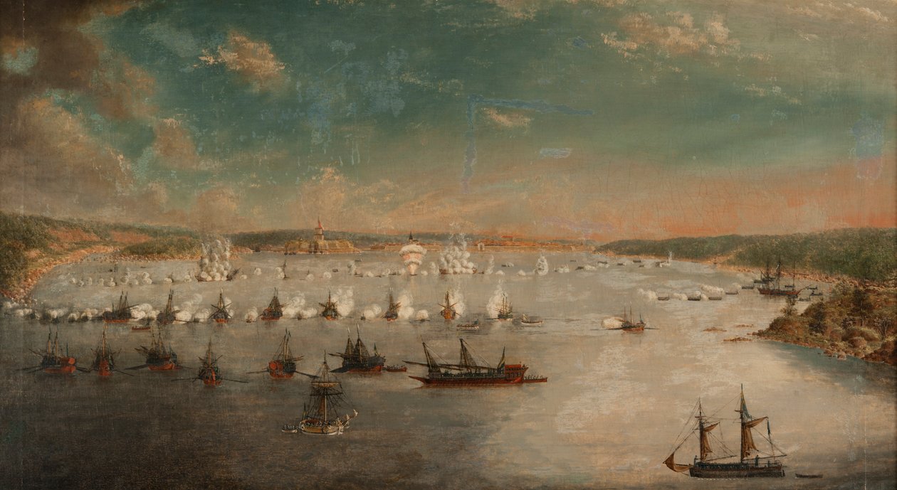 Bitva u Fredrikshamnu v květnu 1790, 1791. od Johan Tietrich Schoultz
