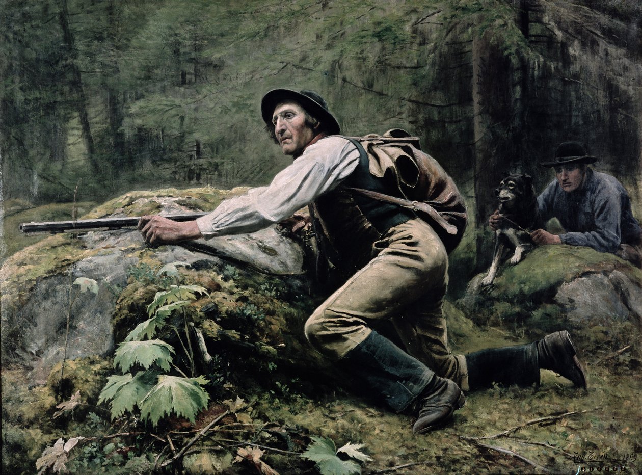 Lov losů, 1889 od Johan Tiren