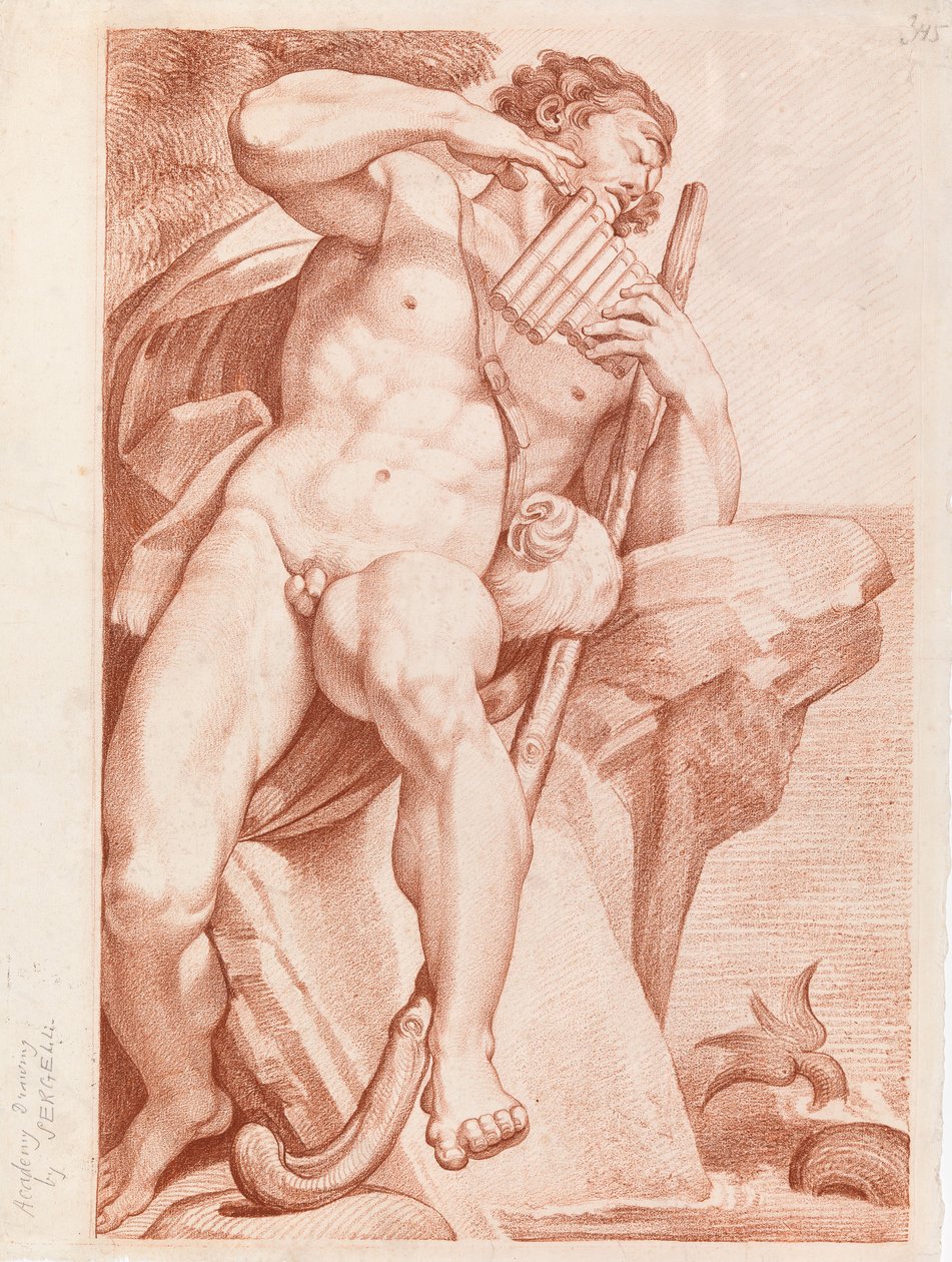 Polyphemus spielt die Panflöte od Johan Tobias Sergel