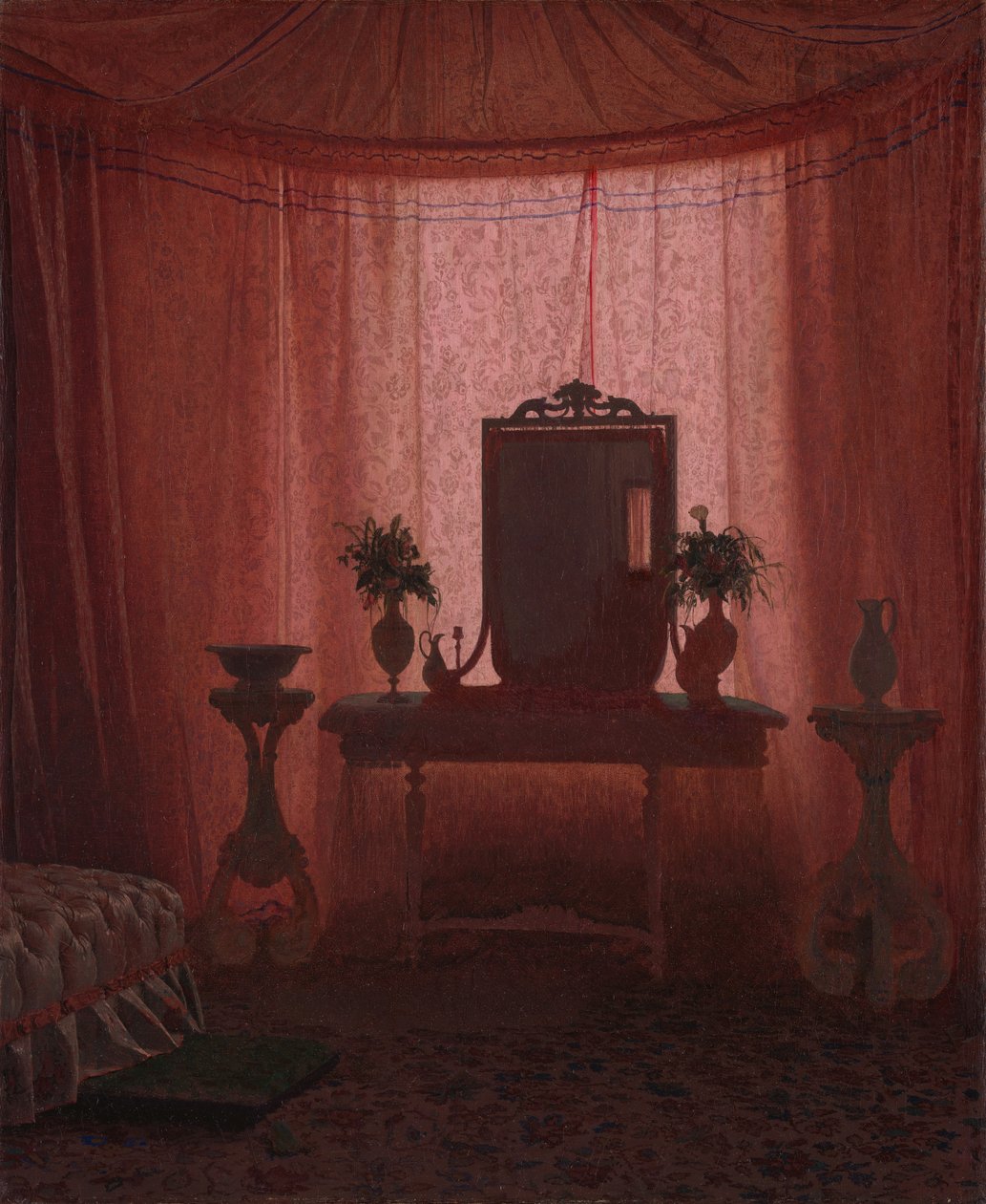 Ložnice v Bernstorff Palace poblíž Kodaně, ca. 1845. od Johan Vilhelm Gertner