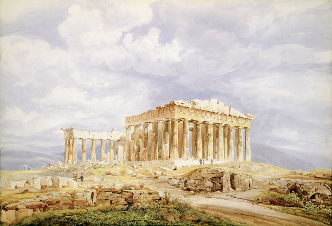 Parthenon, Atény od Johan Wolfensberger