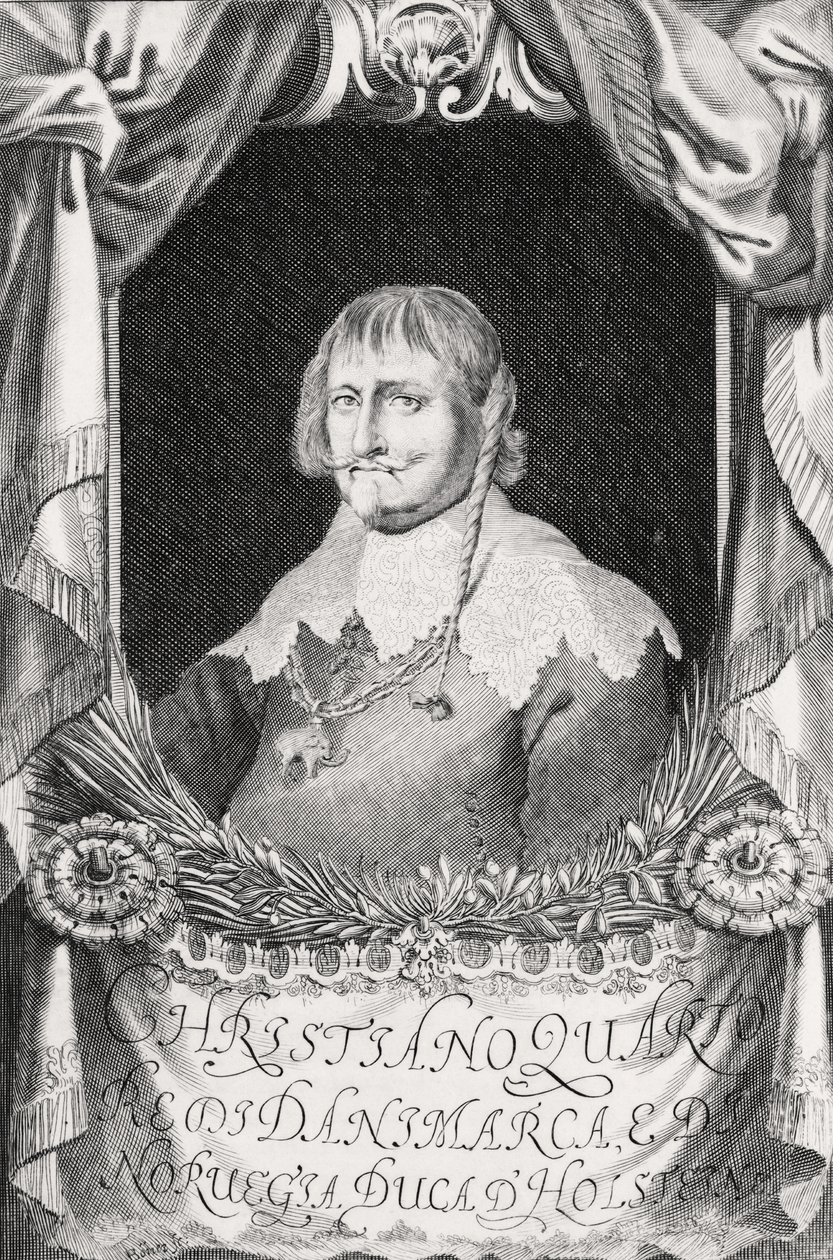Dánský Kristián IV od Johann Alexander Boener