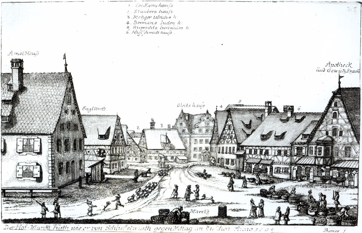 Německé tržní město, 1704 od Johann Alexander Boener