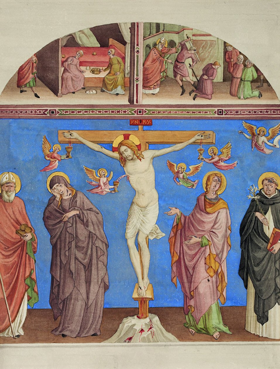 Kristus na kříži v kostele S. Domenico v Arezzu od Johann Anton Ramboux