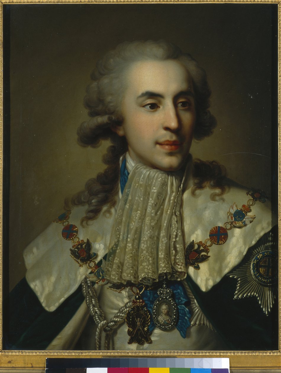 Portrait of Prince Platon Zubov, 1793 od Johann Baptist Edler von Lampi