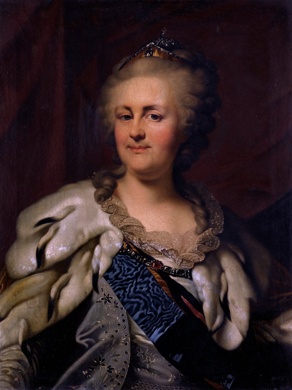 Portrét Kateřiny Veliké od Johann Baptist von Lampi the Elder