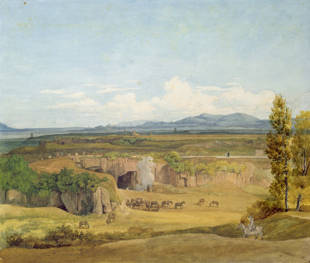Pohled na římskou Campagna od Johann Christoph Erhard