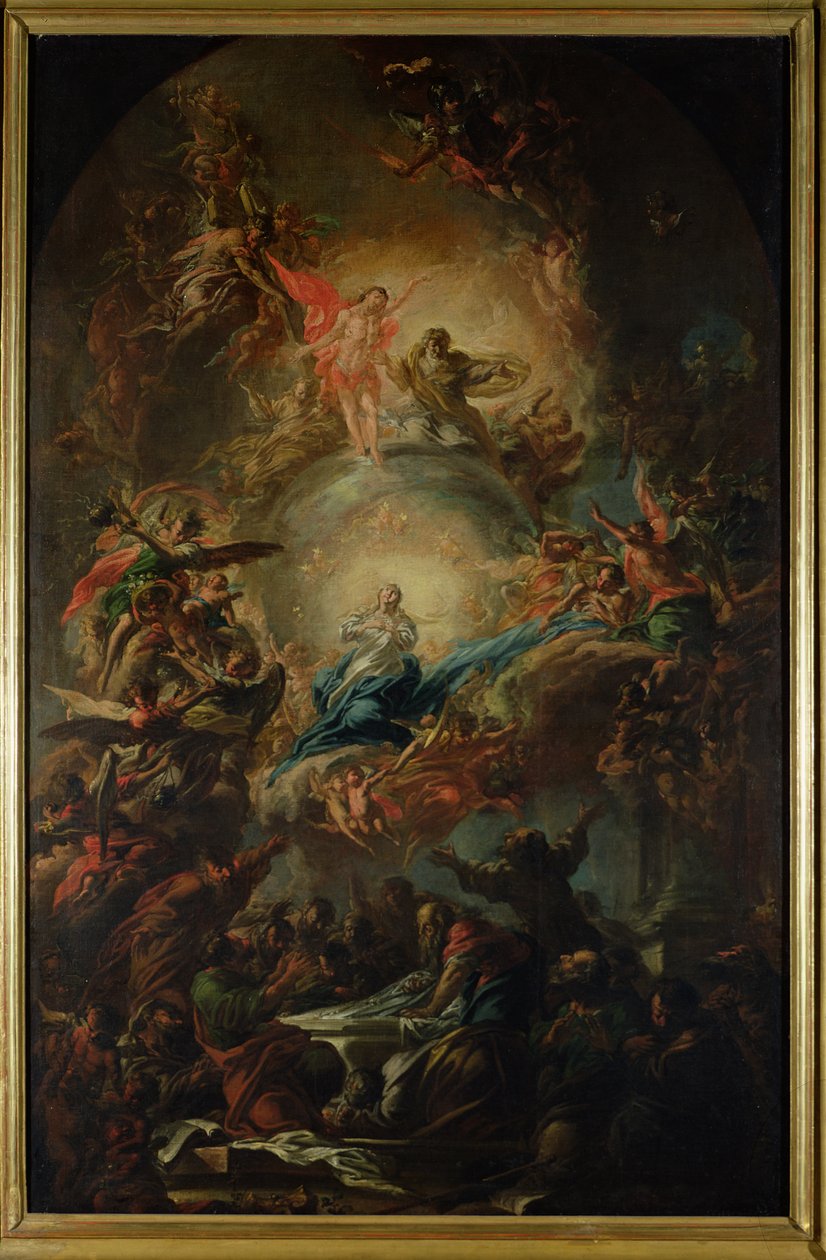 Nanebevzetí Panny Marie, cca 1695 od Johann Christoph Lischka