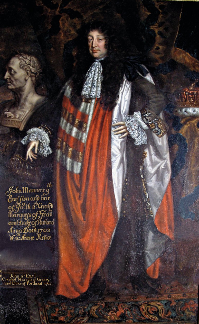 John Manners, 9. hrabě z Rutlandu, kolem roku 1700 od Johann Closterman