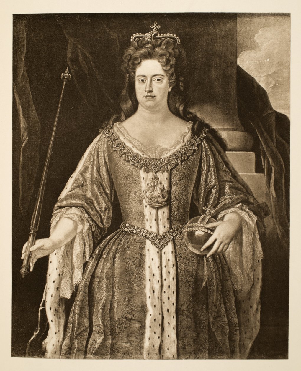 Queen Anne, pub. 1902 (kolotyp) od Johann Closterman
