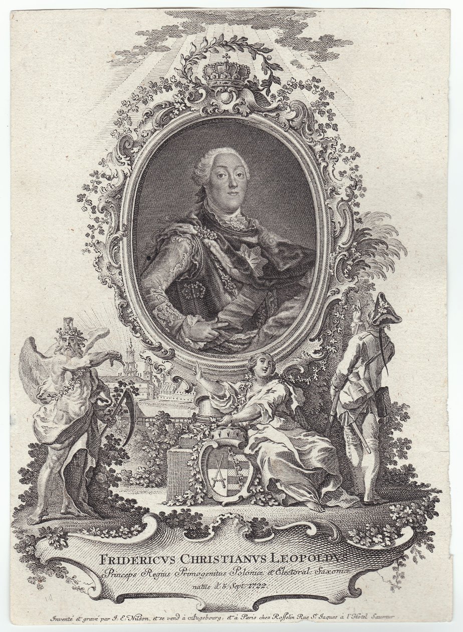 Friedrich Christian Leiopold Saský (1712-1763) od Johann Esaias Nilson