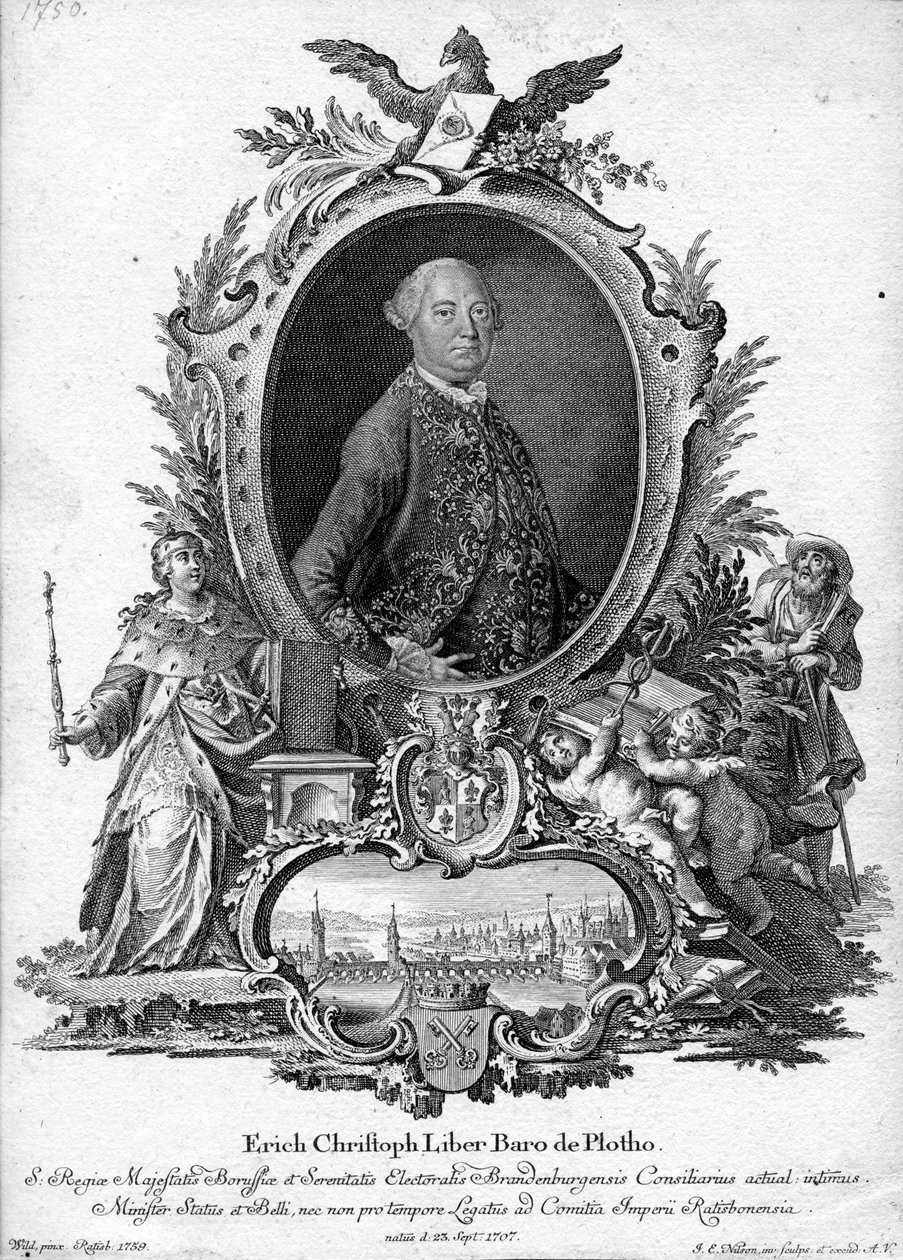 rytý portrét od Johannes Esaias Nilson
