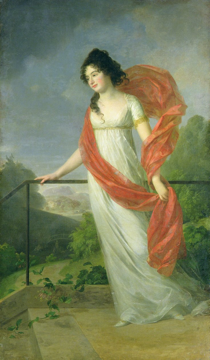 Portrét hraběnky Theresie Friesové (1779-1819), 1801 od Johann Friedrich August Tischbein