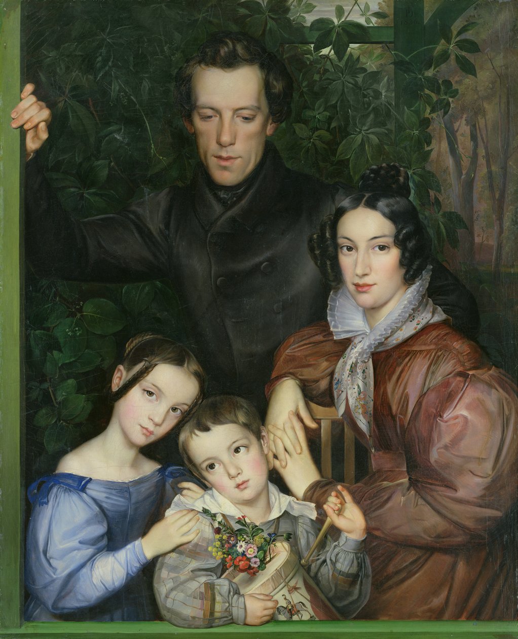 Rodina Rauterů, 1836 od Johann Friedrich Dieterich