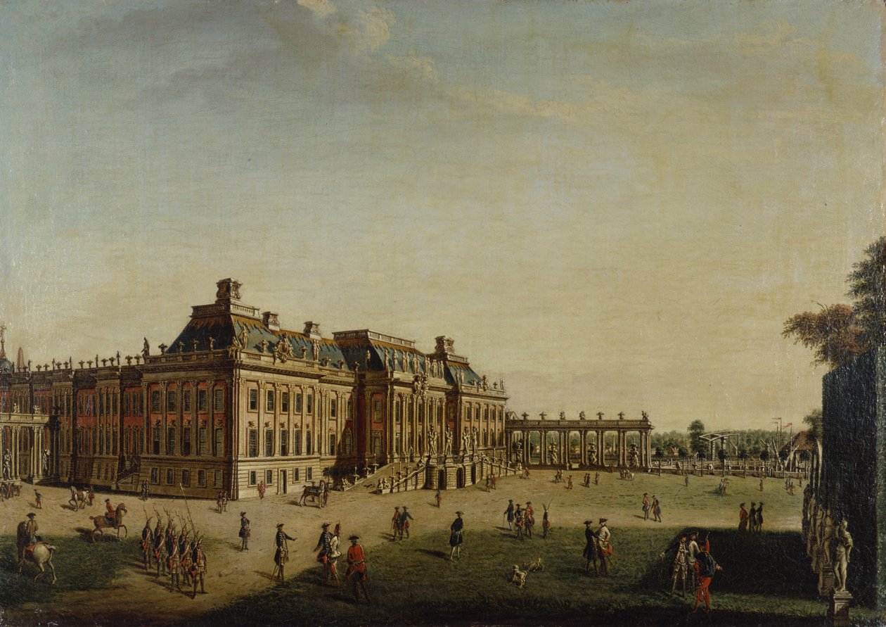 Zahradní průčelí městského zámku, 1773 od Johann Friedrich Meyer