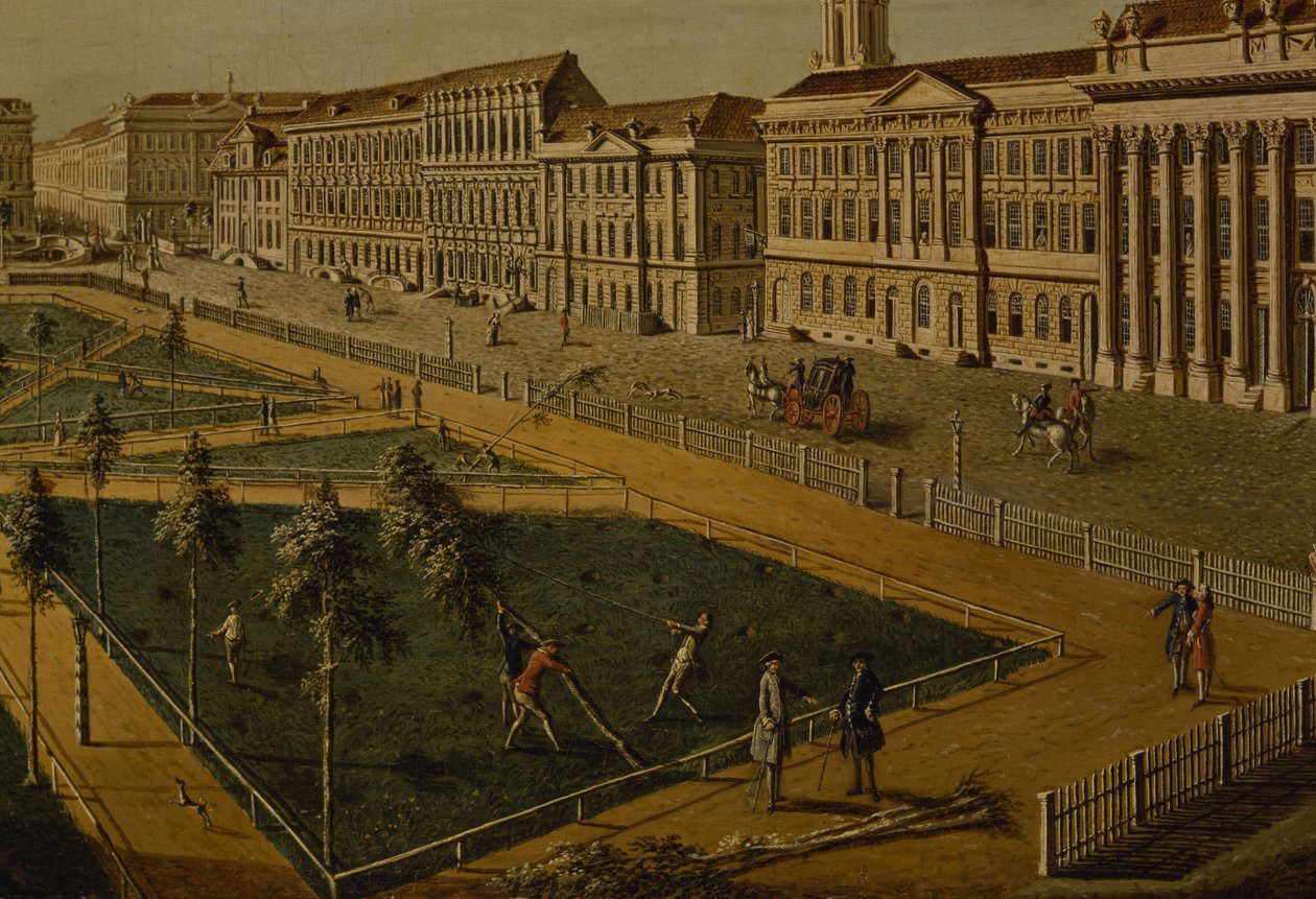 Pohled na Wilhelmsplatz od severu, 1773 od Johann Friedrich Meyer