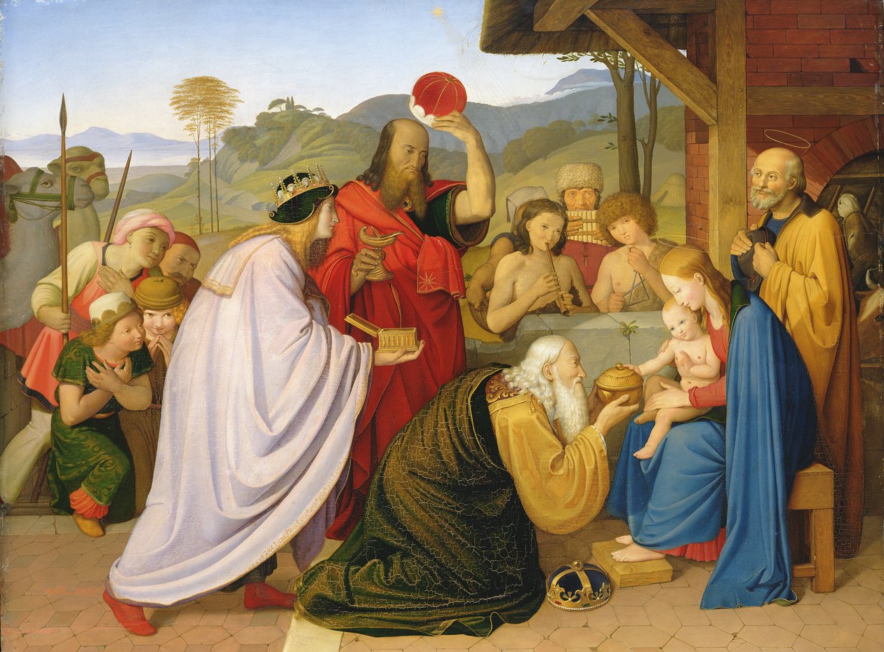 Klanění králů, 1813 od Friedrich Overbeck