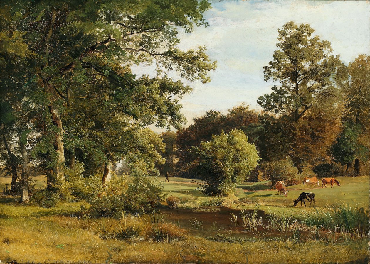 V zámeckém parku Dragsholm od Johann Georg Paul Mohr