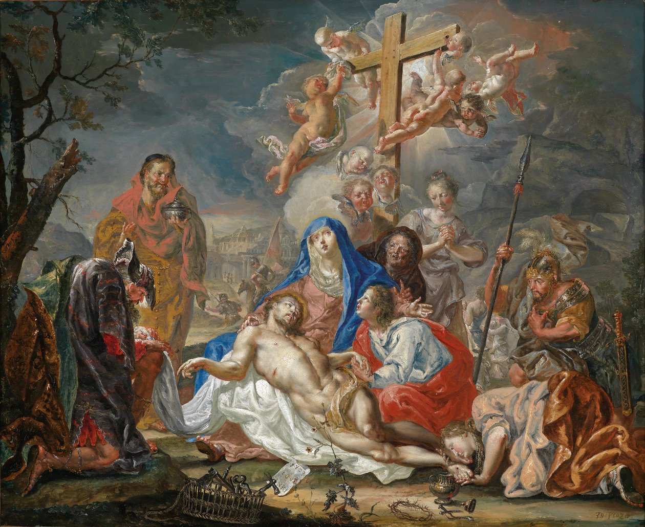 Oplakávání Krista od Johann Georg Platzer