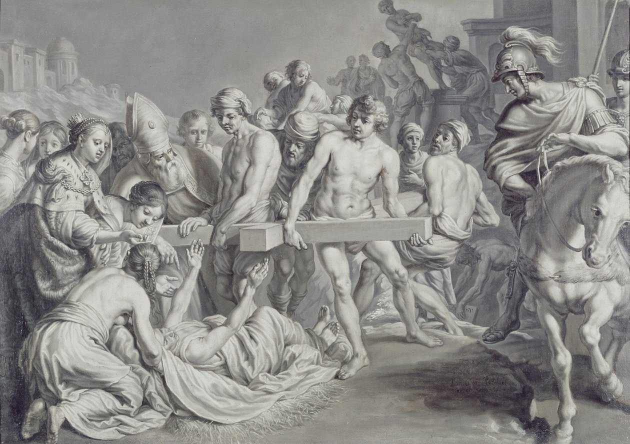Objevení pravého kříže od Johann Georg Rudolphi