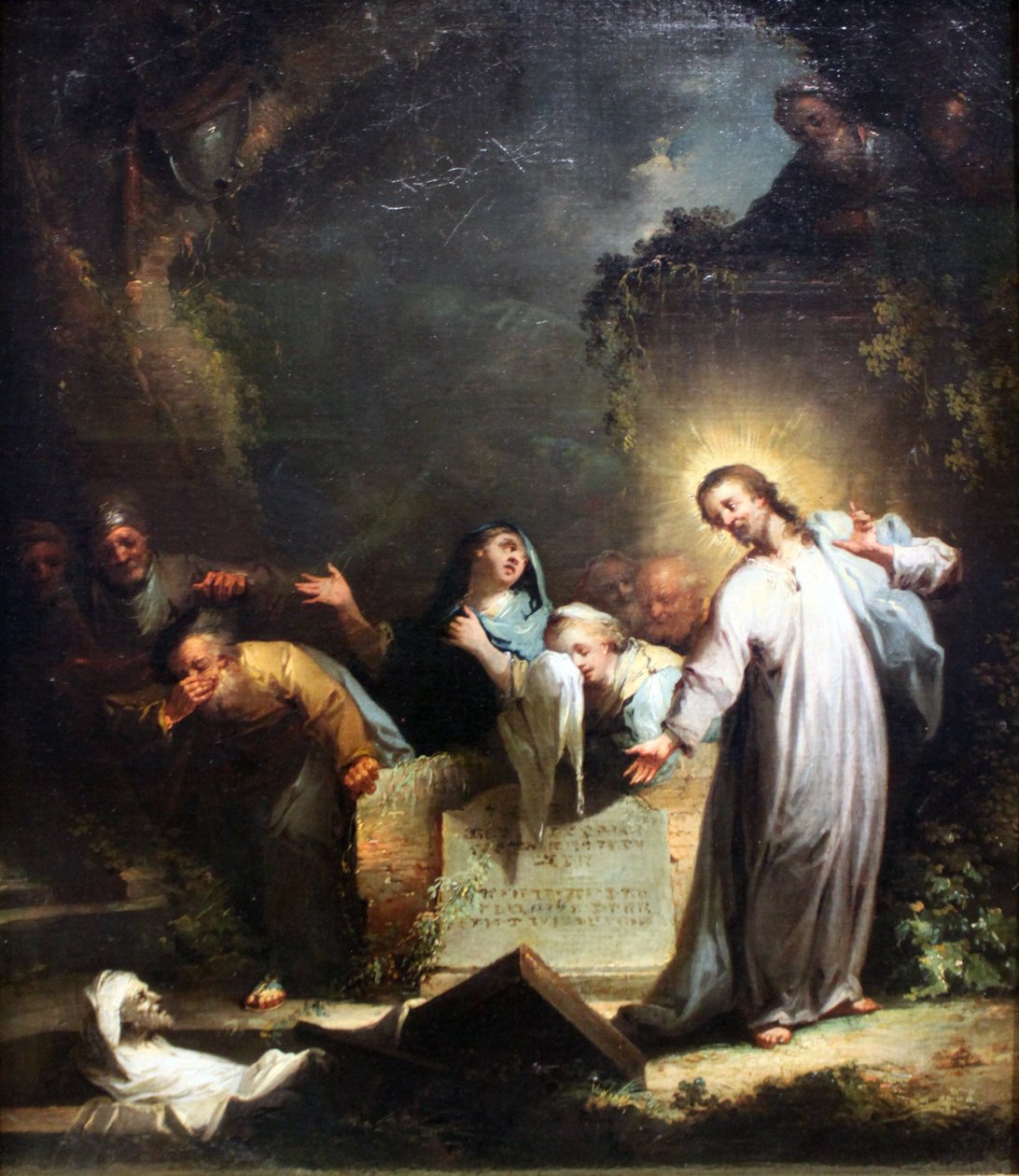 Vzkříšení Lazara od Johann Georg Trautmann