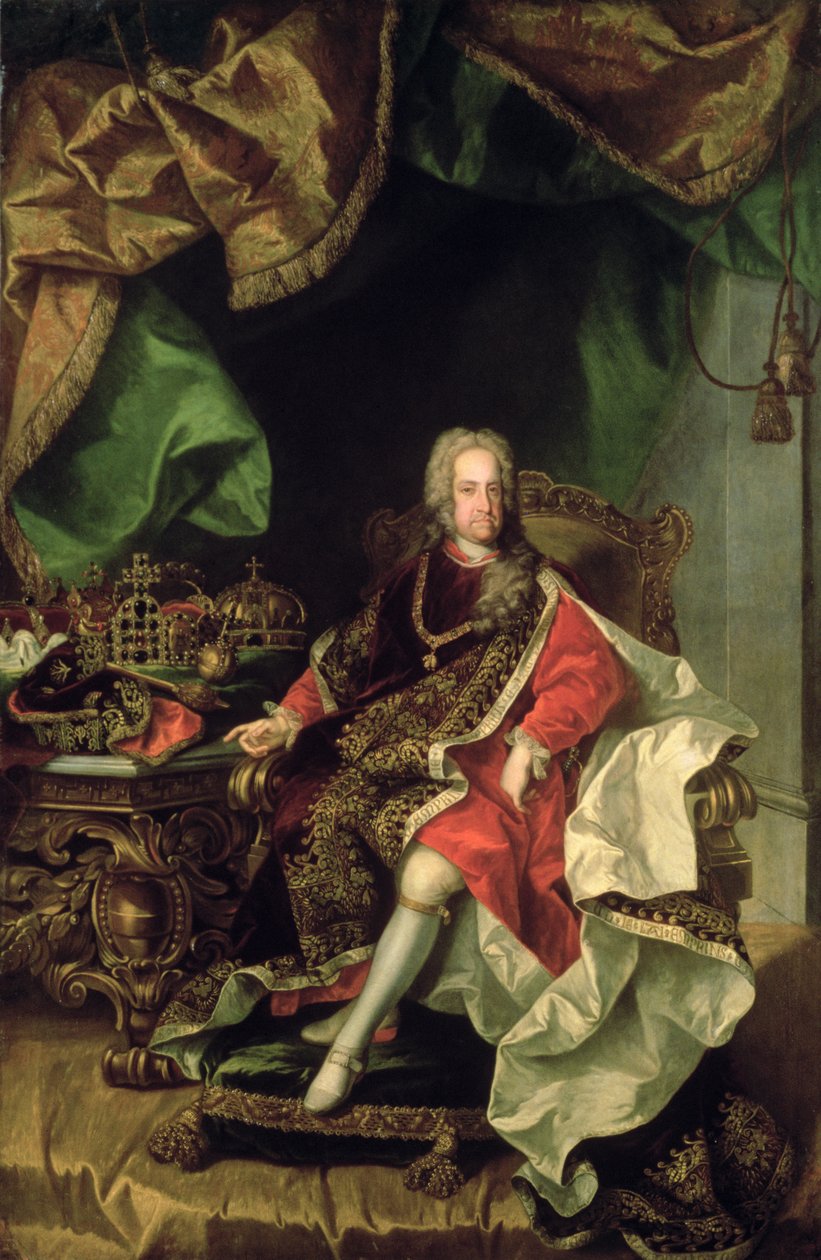 Císař Karel VI (1685-1740), asi 1730, od Johann Gottfried Auerbach