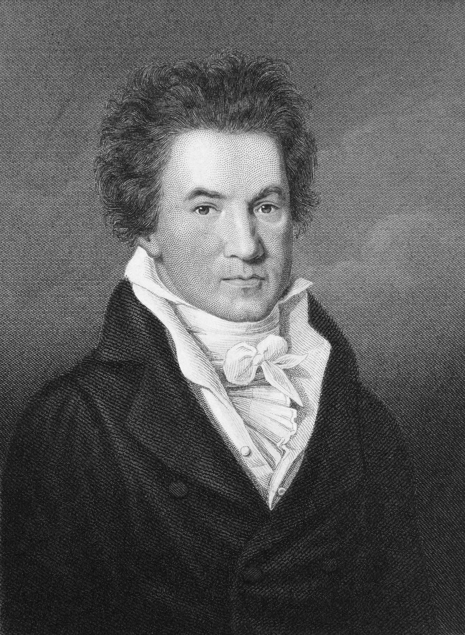 Portrét Ludwiga van Beethovena (1770-1827) od Johann Gottfried Scheffner