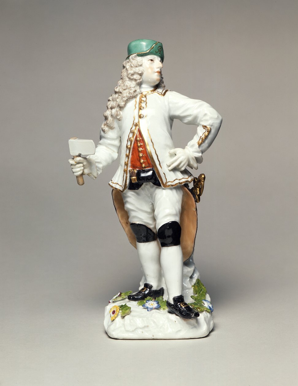 Augustus II. Silný (1670-1733), jako velitel sboru saských stříbrných horníků, porcelán, modelovaný Johannem Joachimem Kandlerem (1706-75), Míšeň, kolem 1750 od Johann Joachim Kaendler