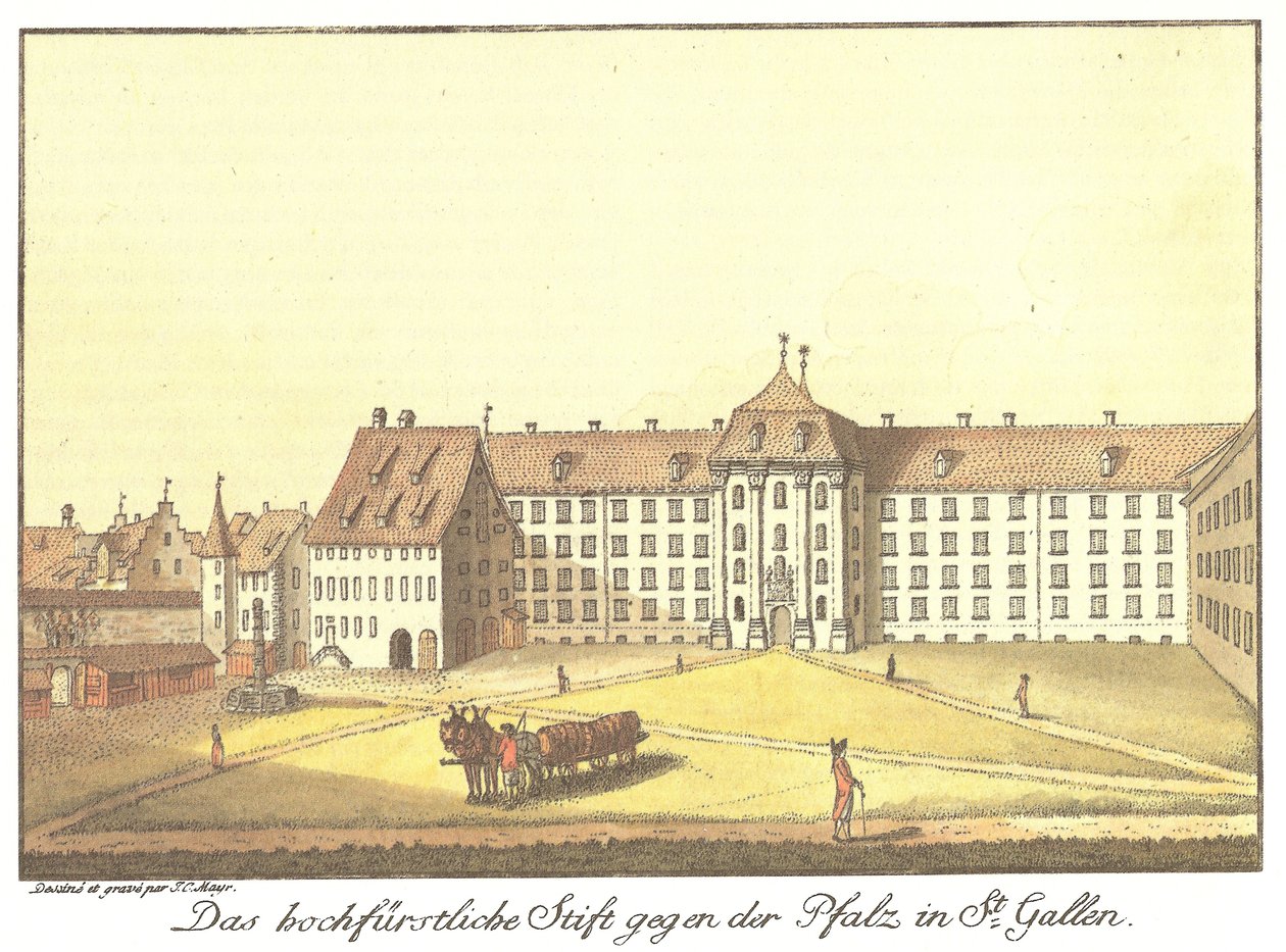 Vysoký knížecí klášter proti Falci ve St. Gallenu od Johann Konrad Mayr