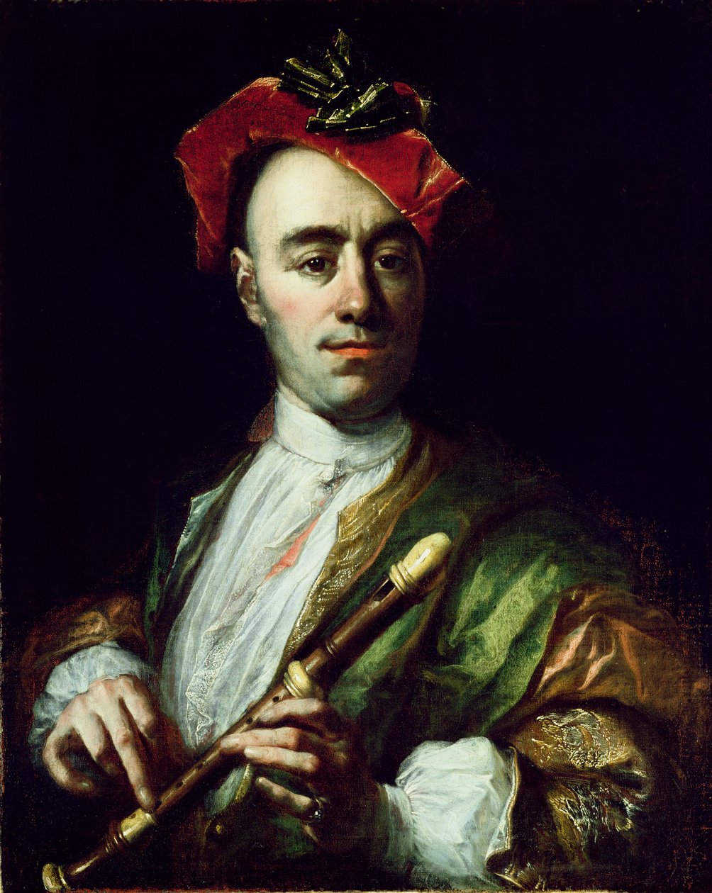 Portrét hráče na záznamník od Johann Kupetzky
