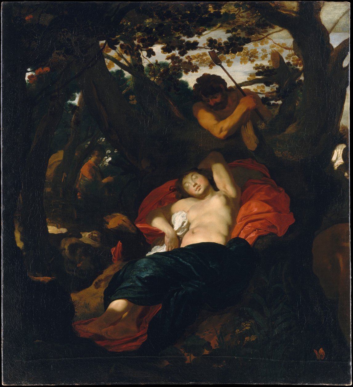 Nymfa a ovčák od Johann Liss
