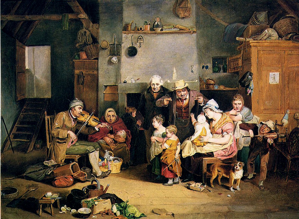 Slepý houslista, 1812 od Johann Ludwig Krimmel