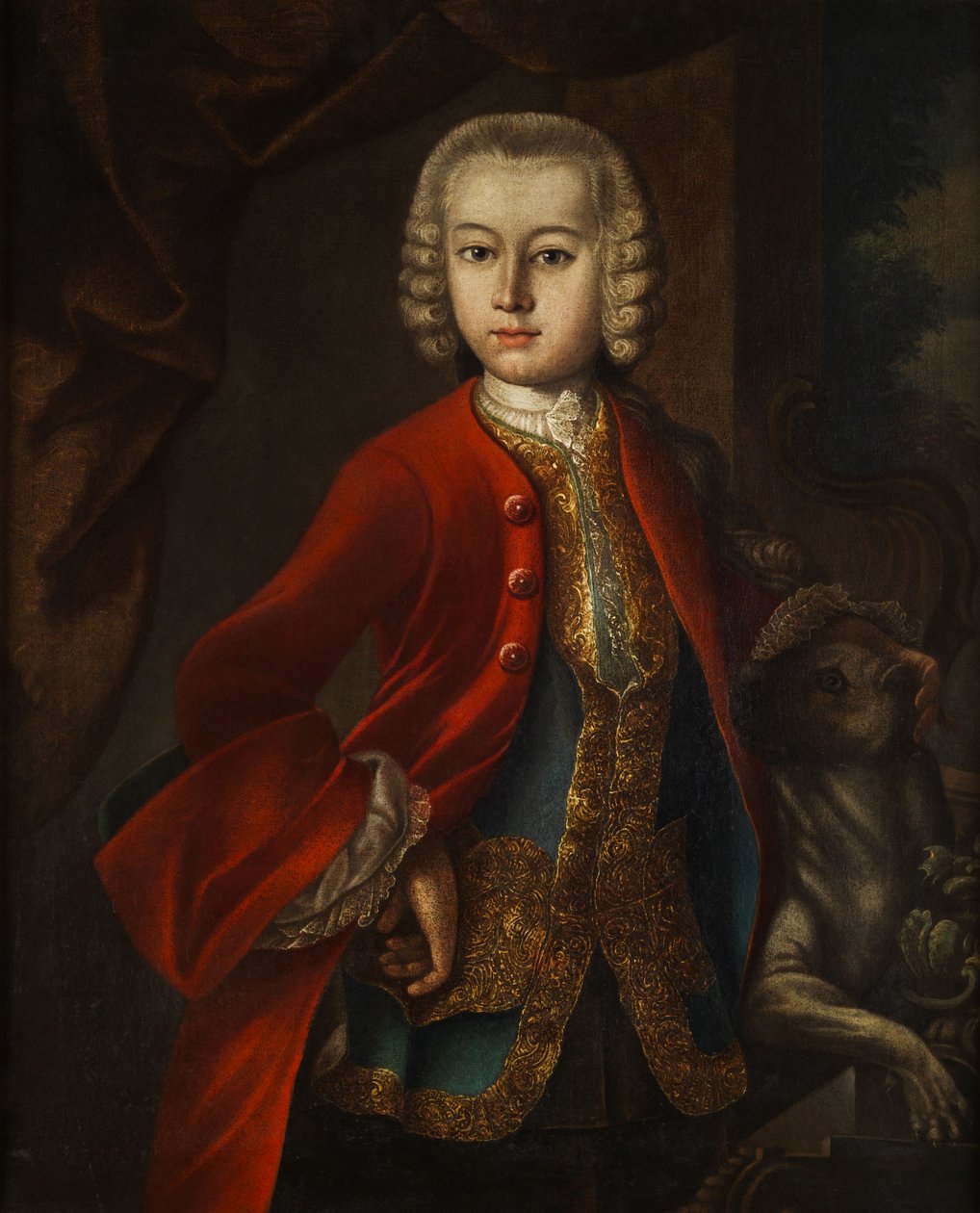 Soudní portrét chlapce od Johann Michael Franz