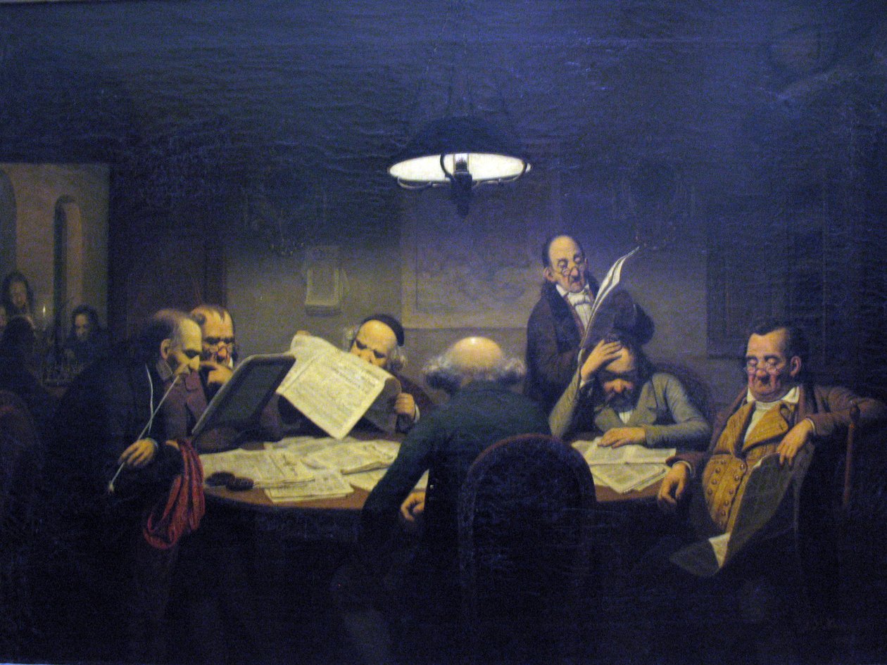 Das Lesekabinett od Johann Peter Hasenclever
