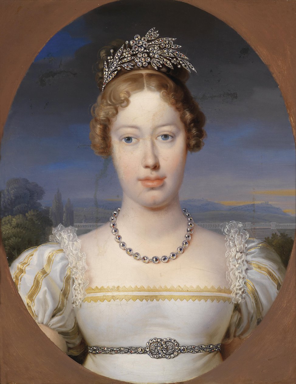 Portrét Caroliny Ferdinandy Rakouské, nikoli princezny Šlesvicka-Holštýnska od Johann Peter Krafft