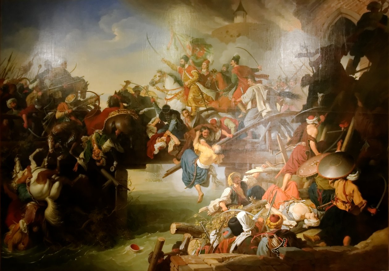 Zrínyiho výpad z pevnosti Szigetvár od Johann Peter Krafft