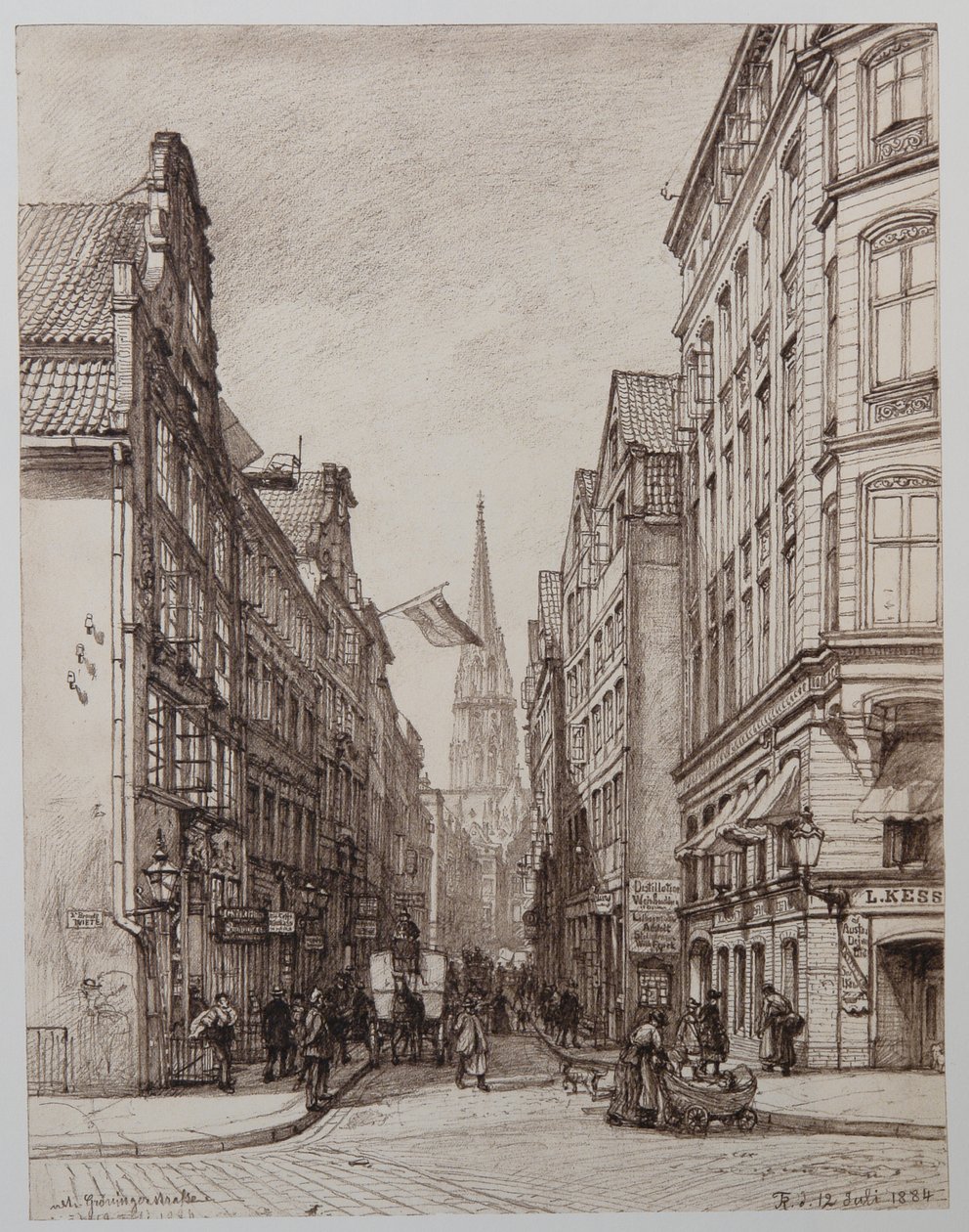 Alte-Groeningerstrasse od Johann Theobald Riefesell