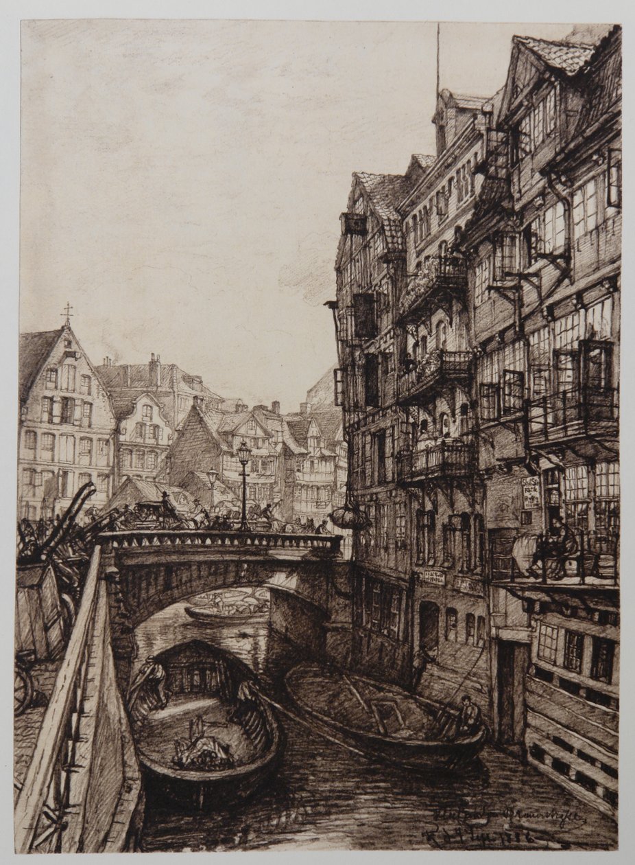 Fleet-an-der-Brauerstrasse od Johann Theobald Riefesell