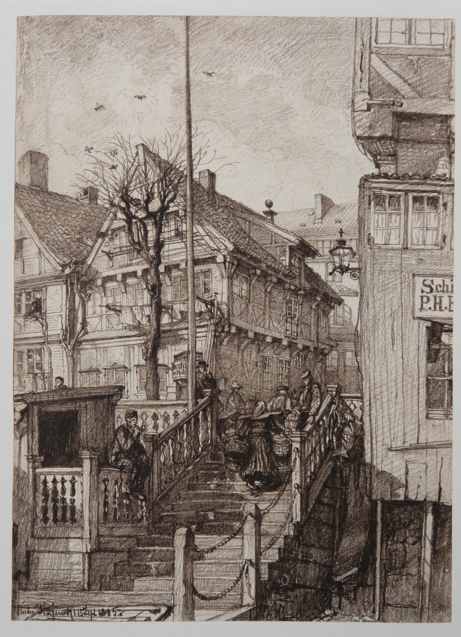 Landetreppen-Butenkajen1 od Johann Theobald Riefesell