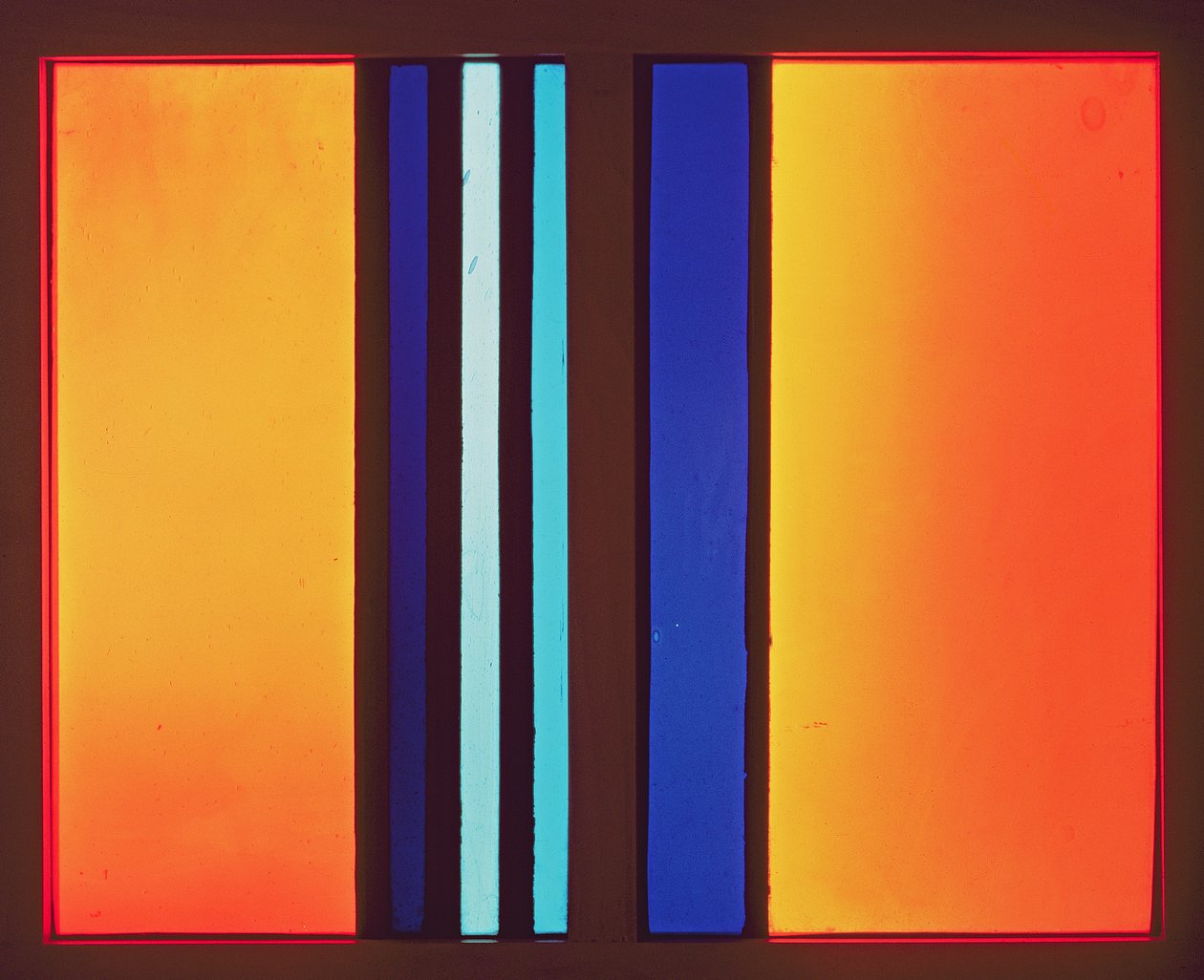 Oranžová, 1931 (barevné sklo) od Johan Thorn Prikker