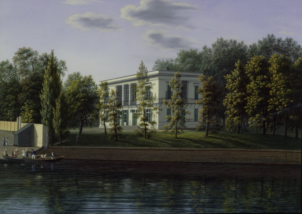 Nový pavilon v zahradách paláce Charlottenburg, c.1824-25 od Johann Wilhelm Gottfried Barth