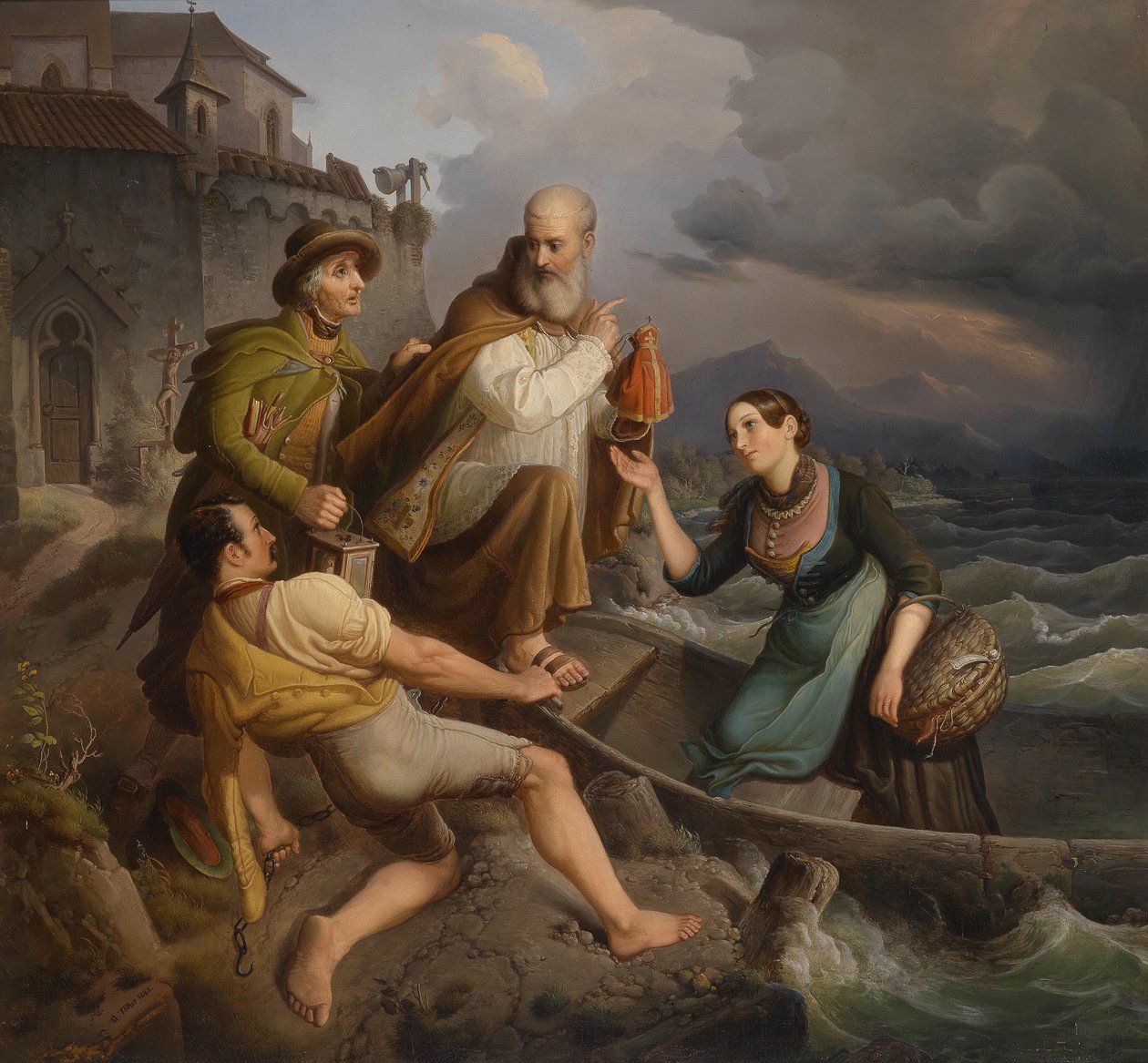 Přeběhněte s blížící se bouří od Johann Wilhelm Volker