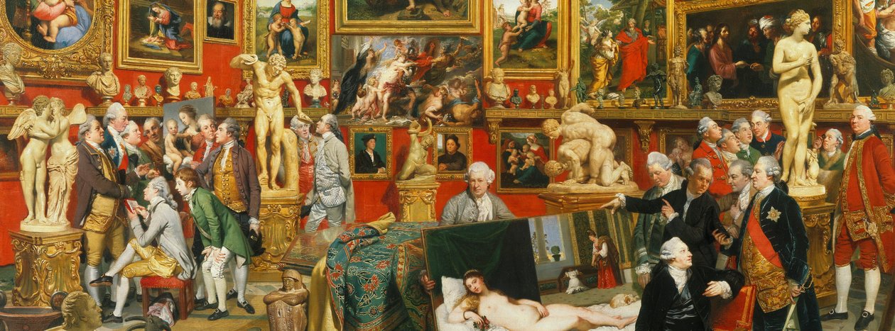 Tribuna of the Uffizi - úroveň 3 od Johan Joseph Zoffany