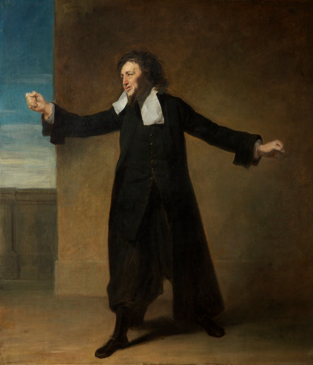 Charles Macklin jako Shylock v Shakespearově Kupci benátském, Covent Garden, kolem roku 1768 od Johan Joseph Zoffany